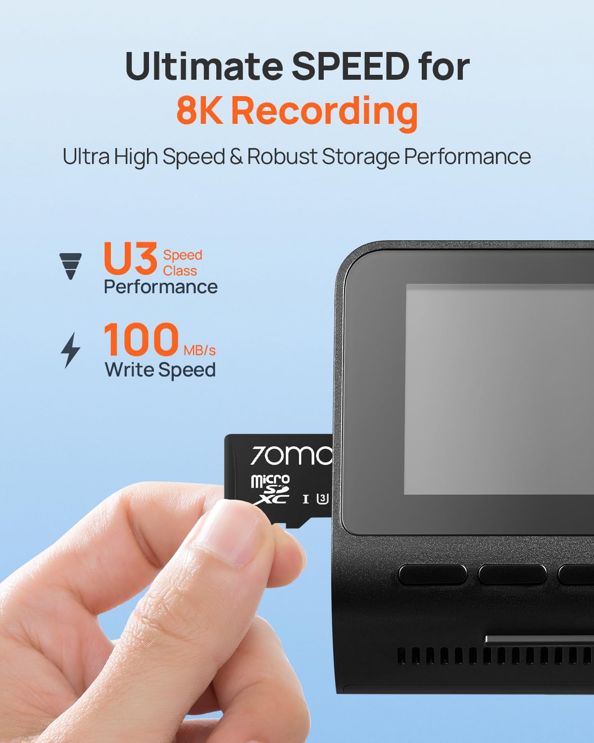 Amazon.com: 70mai Micro SD Card 32GB Memory Card, Up to 100MB/s